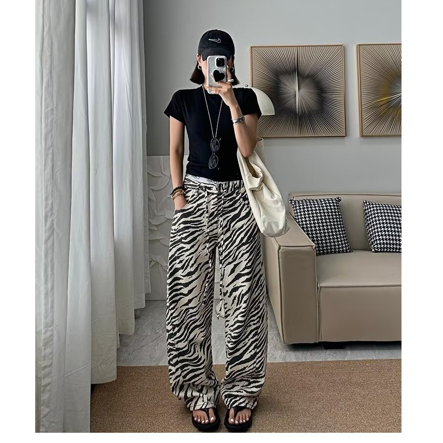 Zebra-Muster Damen-Jeans, Vint – Jeans Bewertung und Preis